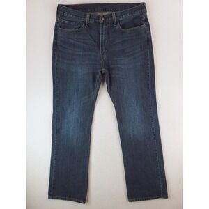 Levis 527 Jeans Mens 36x34 Blue Bootcut Work Pants Cowboy Western Dark Wash